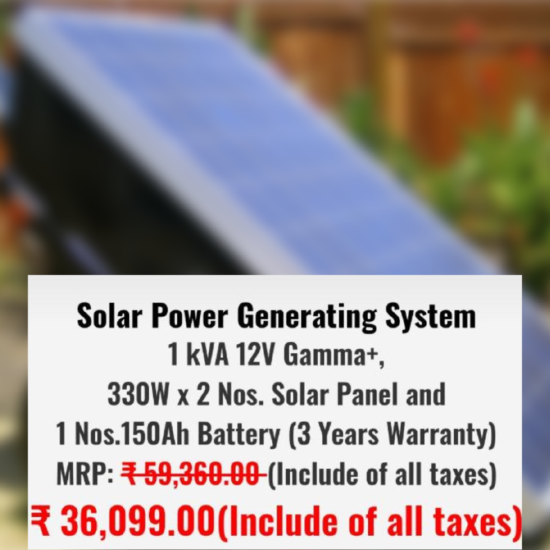 Solar Powered Generators – for Indian markets